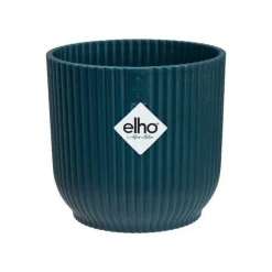 Cache-pot en plastique recyclé bleu Elho Vibes fold - Ø 25 cm