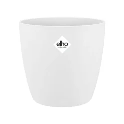 Cache-pot en polypropylène Elho Brussels rond blanc - Ø 16 cm
