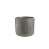 Cache-pot Gen en terre cuite gris - Ø 15,5 x 14,5 cm