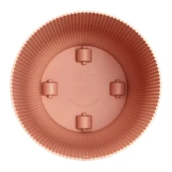 Cache-pot rose poudré Elho Vibes Fold Roues - Ø 35 cm