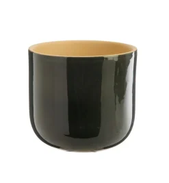 Cache-pot Sandstone en grès gris - Ø 14,5 x 13,4 cm