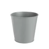 Cache-pot seau coloris gris en zinc - Ø 10,5 cm