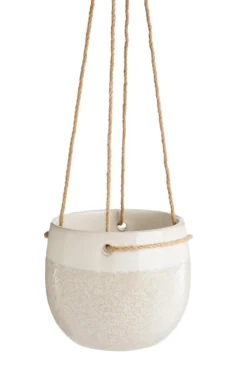 Cache-pot suspension blanc Bola - Ø 19 x 17,5 cm