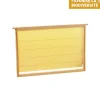Cadre garni de cire gaufrée pour corps de ruche 47x30x2,5
