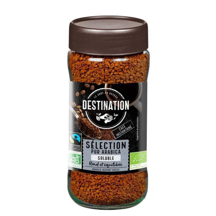 café bio instantane lyophilise arabica Destination - 100 g