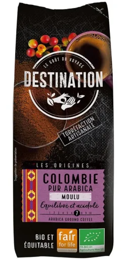 Café Equitable Colombie 100% arabica bio Destination - 250 g
