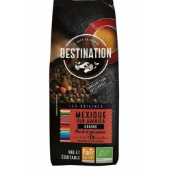 Café Mexique équitable pure arabica bio grains Destination - 250 g