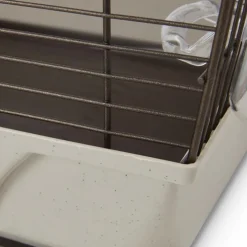 Cage à oiseaux exotiques et canaris coloris marron Savic Mary 50 avec fils cuivrés – 71,5 x 38,5 x 73,5 cm