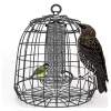 Cage de protection anti-étourneaux noire en métal Ø 27,5 x 25 cm