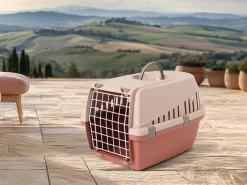 Cage de transport pour chat et petit chien coloris champagne Savic Trotter 1 - 49 x 33 x 30 cm