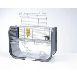 Cage pour gerbille coloris gris Savic Lugano - 60 x 29 x 44 cm