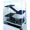 Cage tower pour rongeurs bleue 64x44xH93 cm