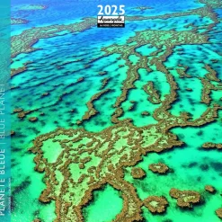 Calendrier 2025 planète bleue coloris multicolore Aquarupella - 16,5 x 16,5 cm