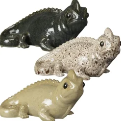 Caméléon en terre cuite émaillée Deroma CharméLéon Forest - 20 cm