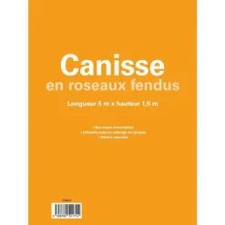 Canisse de roseaux fendus - 5 x 1,5 m