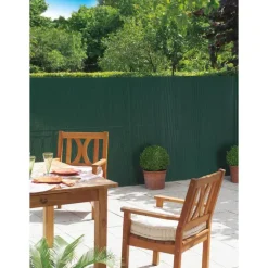 Canisse Plasticane vert double face PVC 13 mm 300x100 cm