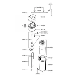 Capot de filtre - EHEIM PIÈCES DÉTACHÉES - Classic 250