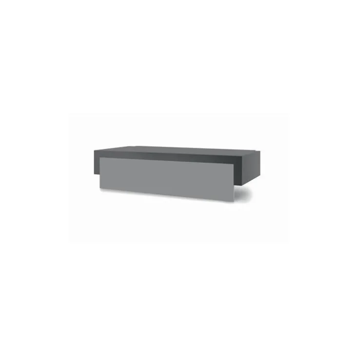 Capot plancha noir et gris clair en acier pour chariot Premium 75