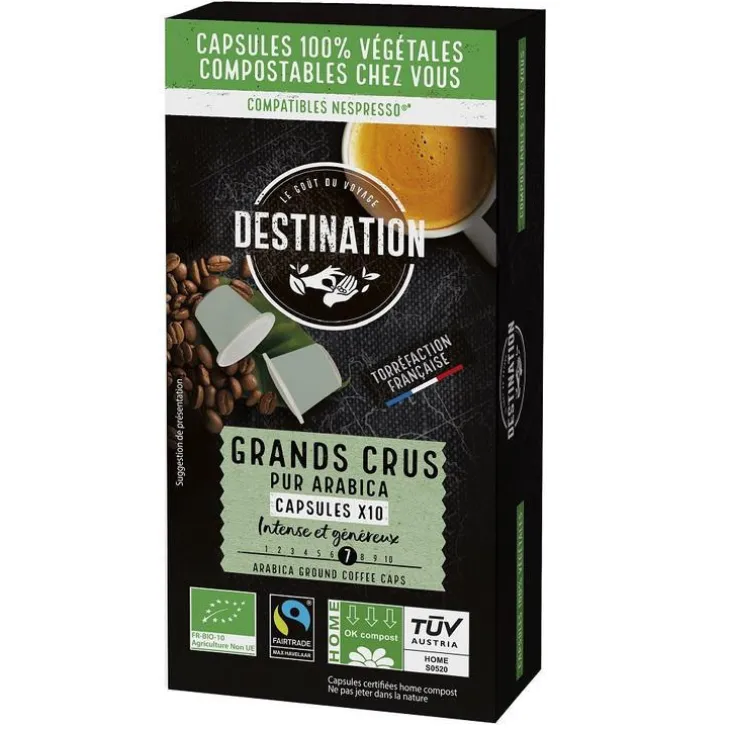 Capsules biodégradables Grands Crus bio FFL