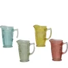 Carafe coloris multicolore en verre - 19,5 x 12,5 x 2 cm