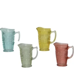 Carafe coloris multicolore en verre - 19,5 x 12,5 x 2 cm