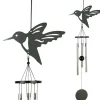 Carillon motif colibri noir - 35 cm