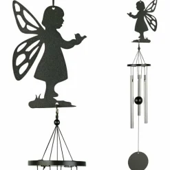 Carillon motif fée noir - 35 cm