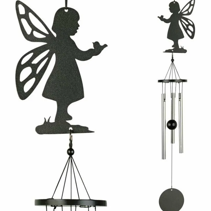 Carillon motif fée noir - 35 cm