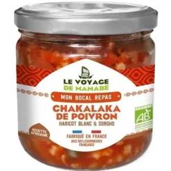 Chakalaka de poivrons haricot blanc et sorgho bio Le voyage de Mamabé - 330 g