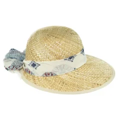 Chapeau charlotte beige pour femme en taille unique