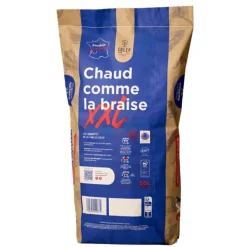 Charbon de bois en très gros morceaux - 50 L