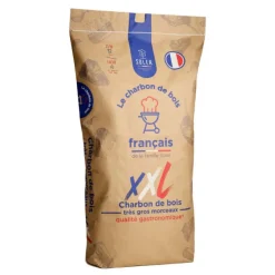 Charbon de bois en très gros morceaux - 50 L