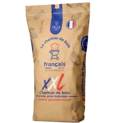 Charbon de bois en très gros morceaux - 50 L