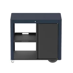 Chariot Achille bleu navy et noir pour plancha Eno