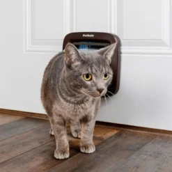 Chatière Petsafe 4 positions luxe brune