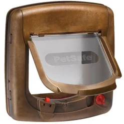 Chatière Petsafe magnétique luxe brune