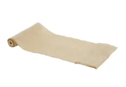 Chemin de table en jute avec fil d’or 29cm x3 m