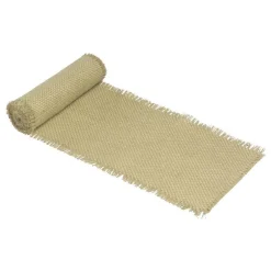 Chemin de table en jute tressée naturel - 30 x 300 cm