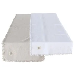 Chemin de table Lenea coloris multicolore en coton - 140 x 40 cm