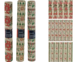 Chemin de table multicolore en polyester Tradition - 200 x 35 cm