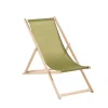 Chilienne agrafée coloris vert en coton Jardin privé - 127 x 56 x 3,5 cm
