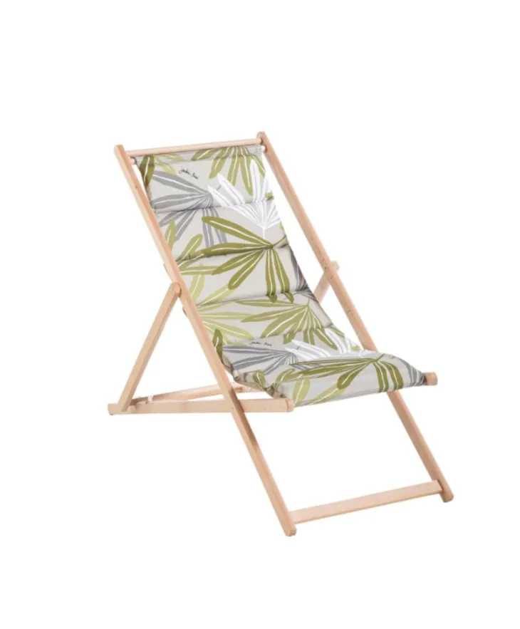 Chilienne matelassée Serenea en coton Jardin privé - 127 x 56 x 3,5 cm