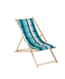 Chilienne matelassée Serenea en coton Jardin privé - 127 x 56 x 3,5 cm