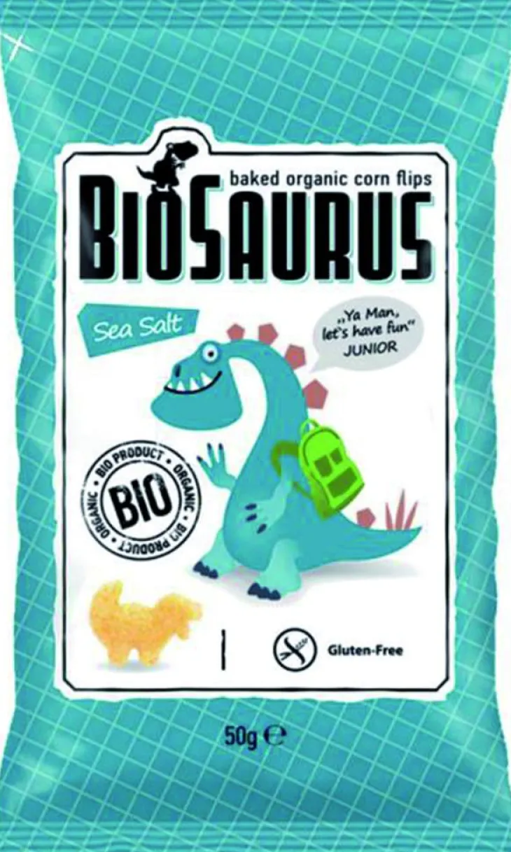 Chips junior au sel bio Biosaurus - 50 g