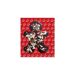 Chocolat en forme de bonhomme noir aux amandes et au caramel - 90 g