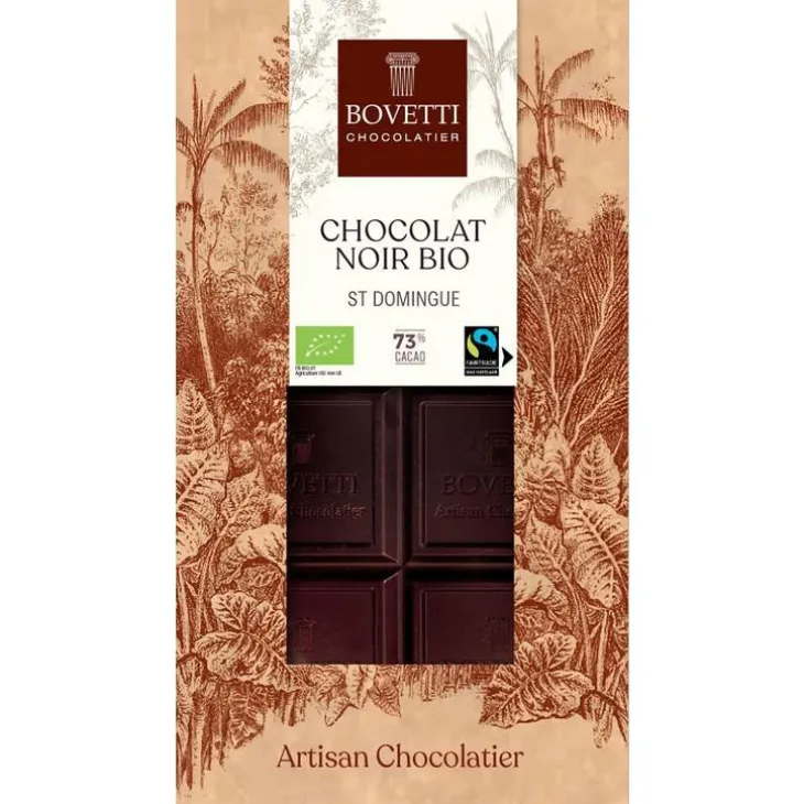 Chocolat noir bio de Saint-Domingue 73% - 100 g