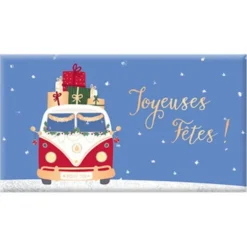 Chocolat noir bio fin d'année « Joyeuses Fêtes ! » Art Grafik - 40 g