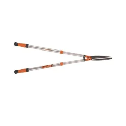 Cisaille à haie télescopique grise acier trempé