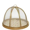 Cloche pour aliments en bambou naturel taille M - Ø 25 x H 17 cm