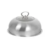 Cloche pour barbecue en inox et en verre – Ø40 cm